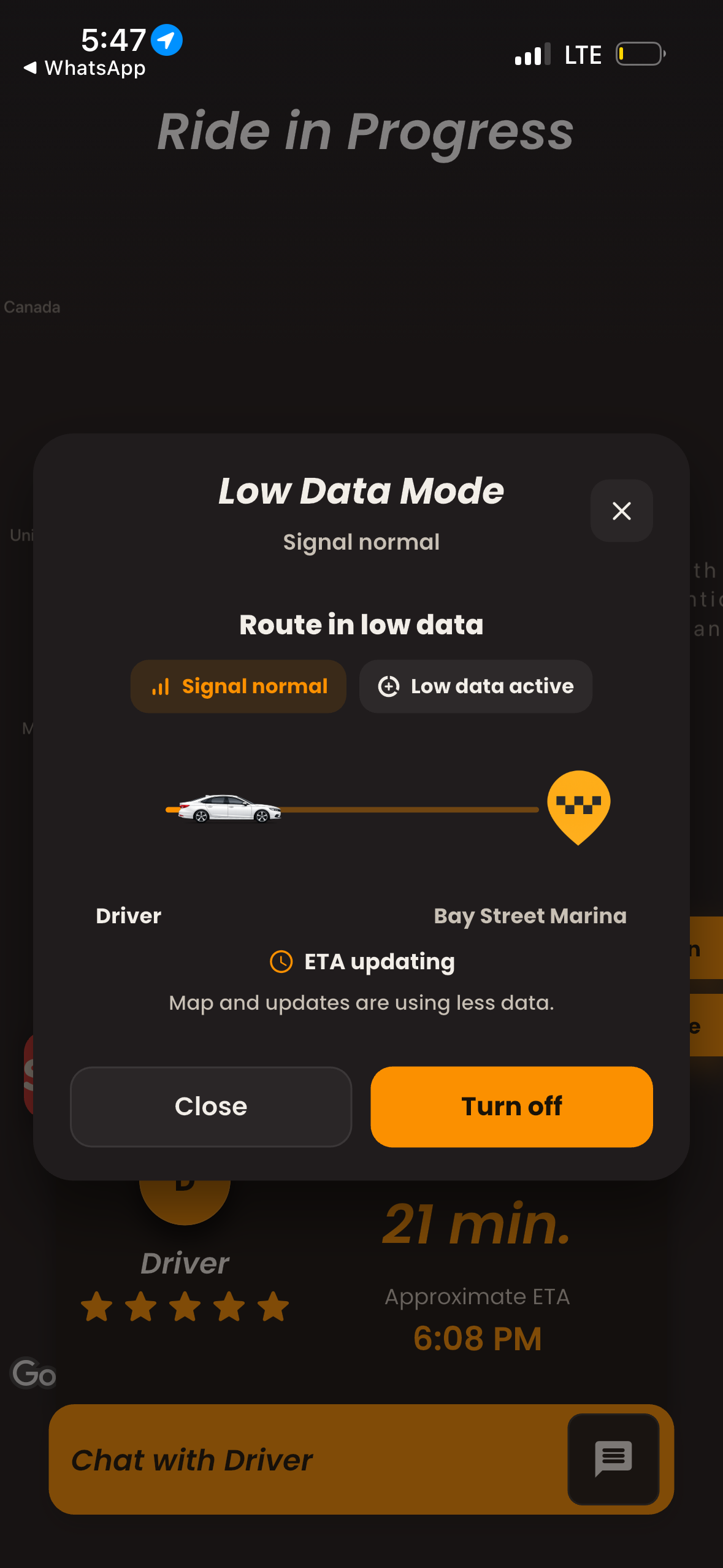 HOP Low Data Mode